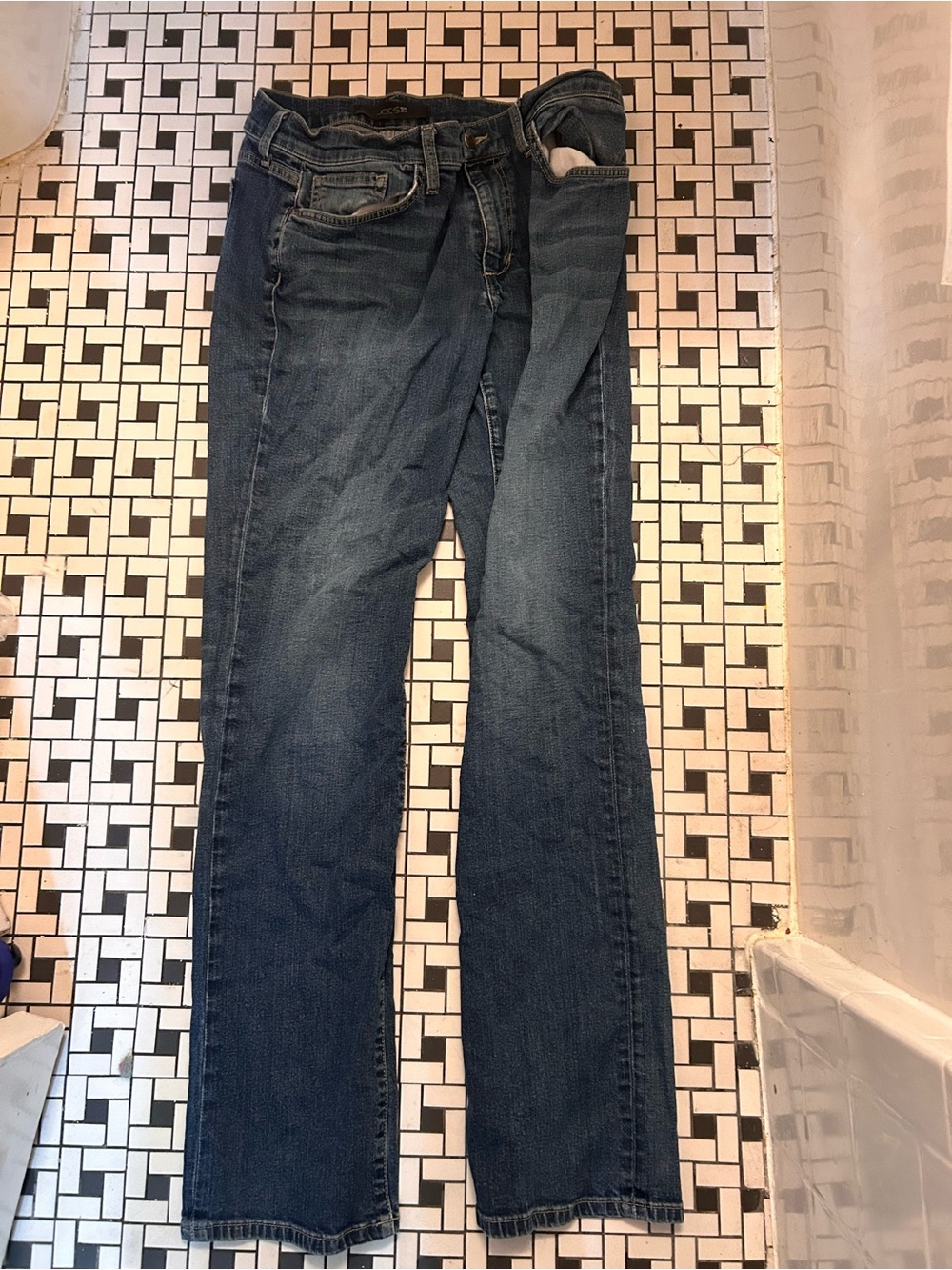 Joe's Jeans Women's Dark Blue Straight-Leg Denim